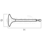 VÁLVULA ADMISIÓN HONDA GX140/160 - motoscamaralweb.com