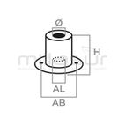SOPORTE CUCHILLA HUSQV./MARAZZINI-H 85 - motoscamaralweb.com