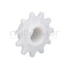 PIÑON PLASTICO TENSOR CADENA GRUPO TRACCIÓN CASTEL G. TC102. TC122 (11 DIENTES) - motoscamaralweb.com