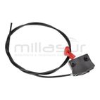 MANDO ACELERADOR PALANCA ROJA CABLE DE 1.8M - motoscamaralweb.com
