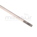 EJE DESBROZADORA 9E 8mm x 1540mm (barra 28/26mm.) - motoscamaralweb.com