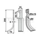CUCHILLA MOTOAZADA UNIVERSAL 200X70 DRCH - motoscamaralweb.com