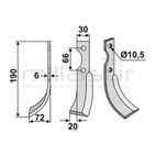 CUCHILLA MOTOAZADA FERRARI 71HP 7.5 R - GRILLO DRCH - motoscamaralweb.com