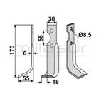 CUCHILLA MOTOAZADA 170x55 IZQ - BCS - motoscamaralweb.com