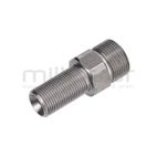 CONECTOR MANGUERA HIDROLIMPIADORA 22MM MACHO - 3/8 MACHO - motoscamaralweb.com