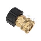 CONECTOR MANGUERA HIDROLIMPIADORA 22MM HEMBRA - 3/8 HEMBRA RAPIDO - motoscamaralweb.com