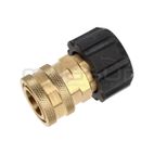CONECTOR MANGUERA HIDROLIMPIADORA 22MM HEMBRA - 3/8 HEMBRA RAPIDO - motoscamaralweb.com