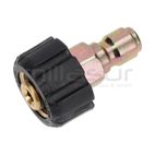 CONECTOR MANGUERA HIDROLIMPIADORA 22MM HEM - 3/8 MACHO RAPIDO - motoscamaralweb.com