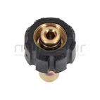 CONECTOR MANGUERA HIDROLIMPIADORA 22MM HEM - 3/8 MACHO RAPIDO - motoscamaralweb.com