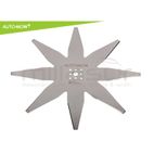 CUCHILLA ROBOT CORTACESPED AMBROGIO L30. L75. L85 - STIGA 125. 127. 223. 225S. 228S. 327 - 8 PUNTAS - motoscamaralweb.com