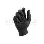 CAJA DE 50 GUANTES TALLER NITRILO DIAMANTADO NEGRO - TACTO RUGOSO - TALLA M - motoscamaralweb.com