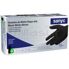 CAJA DE 100 GUANTES TALLER NITRILO NEGRO - TALLA M - motoscamaralweb.com