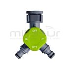CONECTOR DE 2 VIAS C/ ROSCA 3/4+1 - motoscamaralweb.com