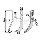 CUCHILLA MOTOAZADA 200x6x82 DERCH - UNIVERSAL - motoscamaralweb.com