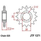 Piñón con goma anti-ruido JT SPROCKETS acero 1371 - 525 - motoscamaralweb.com
