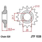 Piñón con goma anti-ruido JT SPROCKETS acero 1538 - 520 - motoscamaralweb.com