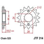 Piñón con goma anti-ruido JT SPROCKETS acero 314 - 525 - motoscamaralweb.com