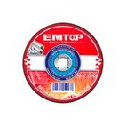 DISCO ABRASIVO CORTE METAL AMOLADORA 230MM 3.0MM EMTOP - motoscamaralweb.com