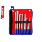 JUEGO 8 BROCAS (6x-8x-10x160mm -8x-10x-12x-14x-16x210mm) + 2 CINCELES (14x250) SDS PLUS EMTOP - motoscamaralweb.com