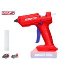 PISTOLA SILICONA EMTOP BATERIA 20V - P20S - (11.2mm - 13-18g/min - BLISTER) - motoscamaralweb.com