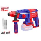 MARTILLO SDS PLUS BATERIA EMTOP 20V 2J 26mm P20S (INCLUYE 3 BROCAS Y 1 CINCEL) - motoscamaralweb.com