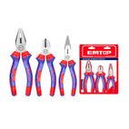CONJUNTO 3 ALICATES Cr-V EMTOP (COMBINADO 8 - CORTE 6 - PINZA 6) - motoscamaralweb.com