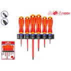 CONJUNTO 6 DESTORNILLADORES ELECTRICISTA 1000V - EMTOP (SL3 SL4 SL6 PH0 PH1 PH2) - motoscamaralweb.com