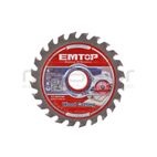 DISCO CORTE 24 DIENTES MADERA AMOLADORA 115MM EMTOP - motoscamaralweb.com