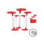 JUEGO LLAVES ALLEN CR-V - 8PCS (2x75. 2.5x75. 3x100. 4x100. 5x150. 6x150. 8x200. 10x200) EMTOP - motoscamaralweb.com