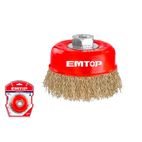 CEPILLO ALAMBRE PARA AMOLADORA (100MM - M14x2) EMTOP - motoscamaralweb.com