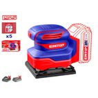 LIJADORA MOUSE BATERIA EMTOP 20V P20S (CON 5 LIJAS - NO INCLUYE BATERIA NI CARGADOR) - motoscamaralweb.com