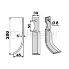 CUCHILLA IZQUIERDA MTC720 - motoscamaralweb.com