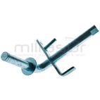 EJE RUEDA DELANTERA DERECA TC92. TC102 ( 05 07 ) - motoscamaralweb.com