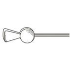 Cable de freno cantilever 1.6 x 400mm V PARTS - Caja de 100 uds - motoscamaralweb.com