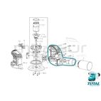 CARCASA DERECHA CON CONECTOR ASPIRACION LIJADORA TROSLI2001 ( 2 + 3) - motoscamaralweb.com