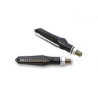 Intermitente secuencial LED HIGHSIDER smart Run - cristal ahumado - homologado E - Pareja - motoscamaralweb.com