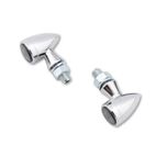 Piloto trasero/intermitente LED HIGHSIDER smart Sixteen Bullet 3in1 - cristal ahumado - homologado E - Pareja - motoscamaralweb.