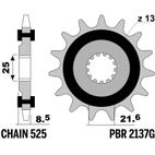 Piñón PBR acero anti-ruido 2137 - 525 - motoscamaralweb.com