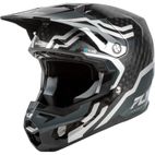 Casco FLY RACING Formula S Carbon Byte - Black Carbon/gris/plata - motoscamaralweb.com