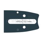 ESPADA ANOVA LAMINADA STIHL 18 - 3/8 - .063 1.6mm - 66E - motoscamaralweb.com