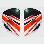 Cubiertas laterales ARAI (Sistema SuperAdSis J). UNION JACK Multicolor (Modelos: CHASER-V/PRO) - motoscamaralweb.com