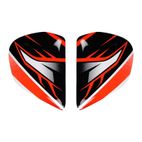 Cubiertas laterales ARAI Rojo (Compatible sistema VAS-V) - motoscamaralweb.com
