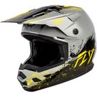 Casco infantil FLY RACING Kinetic Drip - gris/negro/amarillo - motoscamaralweb.com