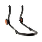Caballete delantero BIHR Home Track color negro mate y ruedas naranjas - motoscamaralweb.com