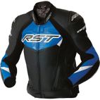 RST Tractech Evo D3O Leather Jacket - Black/Blue - motoscamaralweb.com