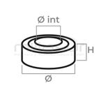 RODAMIENTO 6003-2RS ( 17 x 35 x 10 mm. ) - motoscamaralweb.com