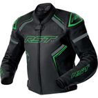 Chaqueta de piel RST S1 D3O - negro/verde neón - motoscamaralweb.com