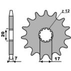 Piñón PBR acero estándar 2064 - 428 - motoscamaralweb.com