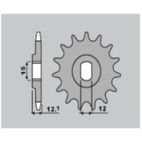 Piñón PBR acero estándar 2105 - 428 - motoscamaralweb.com