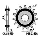 Piñón con goma anti-ruido PBR - 520 - motoscamaralweb.com